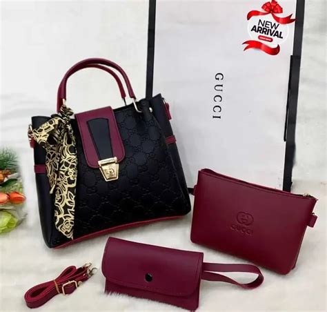 gucci 3 piece bag set wholesale price